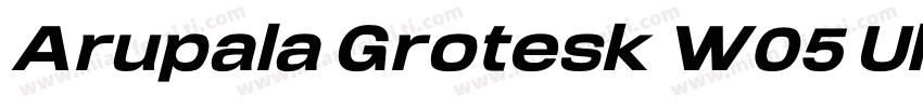 Arupala Grotesk W05 Ultra It字体转换